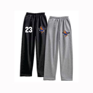 West Orange Lacrosse Fleece Heavyweight Sweatpants in Grey or Black