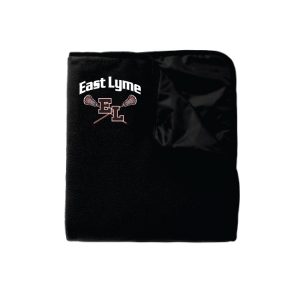 East Lyme Lacrosse Field Blanket in Black
