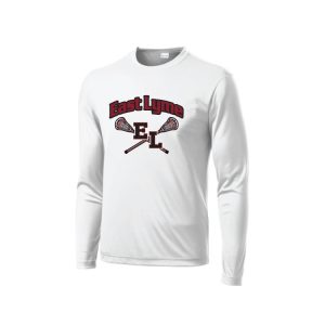 East Lyme Lacrosse Dri-Fit Long Sleeve Shooting Shirt in White
