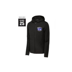 BYLA Men's and Women's Soft-Shell HOODED Jacket in Black