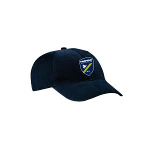 Fairfield Rugby Club Soft Brushed Cotton Baseball Hat in Navy