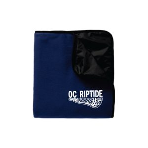 OC Riptide Lacrosse Team Fleece Blanket in Navy