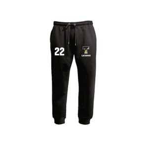 Trumbull HS Men's Lacrosse Fleece Joggers in Black