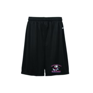 Garden City Rams Lacrosse Practice Shorts in Black