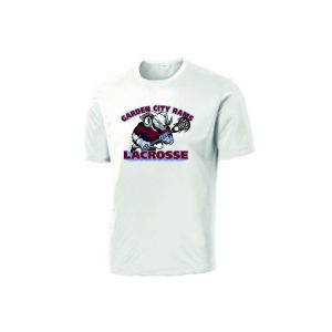 Garden City Rams Lacrosse Short Sleeve Shooting Shirt in White