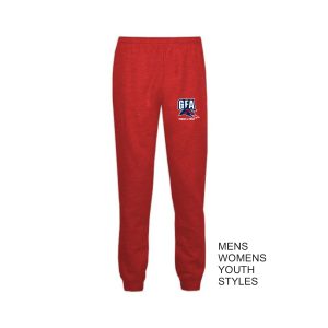 GFA Track & Field Fleece Joggers in Red