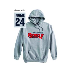 New Fairfield Rebels Lacrosse Heavyweight Hoody in Grey