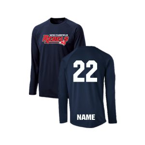New Fairfield Rebels Lacrosse Dri-Fit Long Sleeve Shooting Shirt -Navy