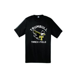 Trumbull HS Track & Field Short Sleeve Moisture Wicking Performance Tee in Black