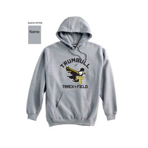 Trumbull Track & Field Heavyweight Hoody in Grey