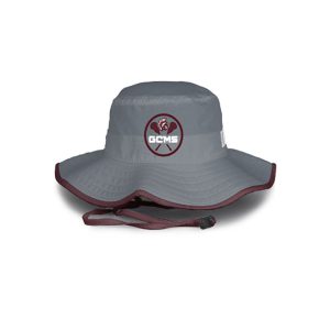 Garden City Trojans Lacrosse Lightweight Bucket Hat in Grey