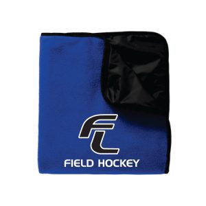 Fairfield Ludlowe Field Hockey Team Fleece Blanket in Blue/Black