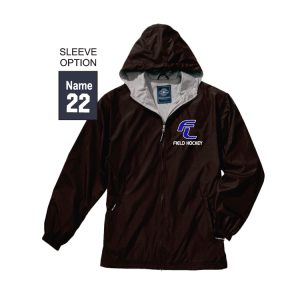 Fairfield Ludlowe Field Hockey Team Lined Hooded Jacket in Black