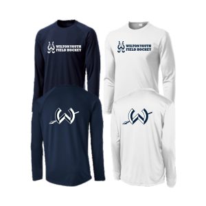 Wilton Field Hockey LS Performance Tee in Navy OR White