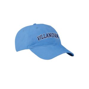Villanova Swim & Dive Soft Brushed Baseball Cap in Light Blue - "VILLANOVA" Logo