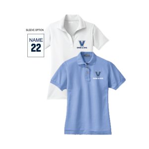 Villanova Swim & Dive Polo in White or Light Blue