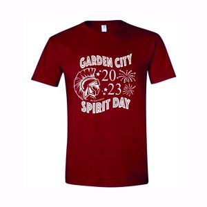 Garden City Spirit Day T-Shirt in Maroon