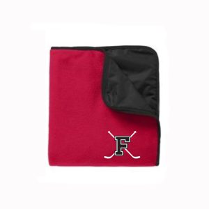 Fairfield Boys Hockey Team Fleece Blanket in Red