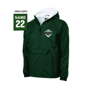 Hamden Hall Football LINED Team Windbreaker in Dark Green