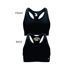 Trumbull Cross Country Women's Sports Bra in Black
