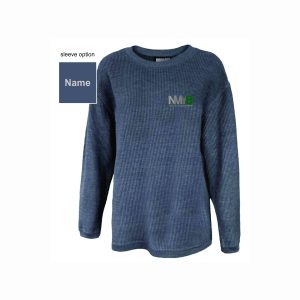 *NEW* NMYB Washed Corded Crew Neck Pullover in Black
