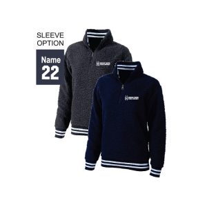 *NEW* Wilton Field Hockey Quarter Zip Varsity Stripe Fleece in Navy or Grey