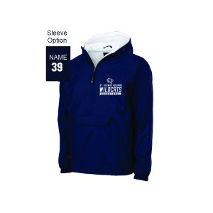St Thomas Basketball LINED Team Windbreaker in Navy