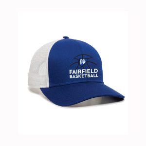 Fairfield PAL Basketball Trucker Hat in Royal/White