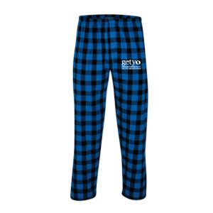 GCTYO Pajama Pants in Royal/Black Plaid