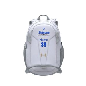 Ludlowe Falcons Lacrosse Under Armour Team Backpack -in White