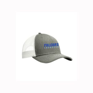 Ludlowe Falcons Lacrosse Trucker Hat in Grey/White
