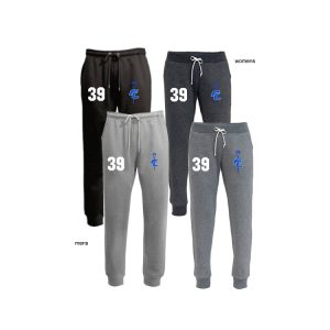 Ludlowe Falcons Lacrosse Fleece Joggers in Grey or Black