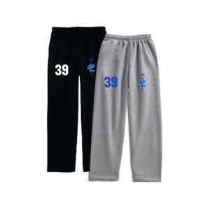 Ludlowe Falcons Lacrosse Fleece Heavyweight Sweatpants in Grey or Black