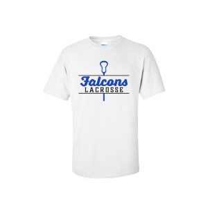 Ludlowe Falcons Lacrosse Short Sleeve Shooting Shirt in White