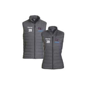 GC Rams Lacrosse Puffer Vest in Grey