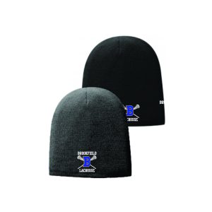 Brookfield HS Lacrosse Lined Beanie Hat in in Black or Grey