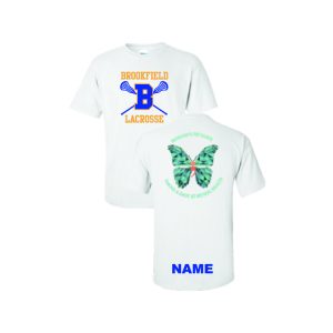 **ALL Players Must Purchase**Brookfield HS Lacrosse Short Sleeve Wicking Tee in White