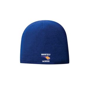 Brookfield HS Lacrosse Lined Beanie Hat in Royal