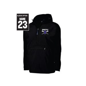 Brookfield HS Lacrosse Lightweight UNLINED Team Windbreaker in Black