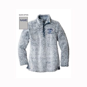 Villanova Swimming & Diving Soft 1/4 Zip Sherpa Fleece Pullover in Navy Heather