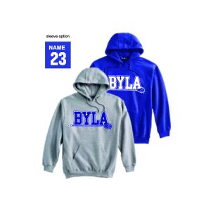 BYLA Heavyweight Cotton Hoody in Royal or Grey