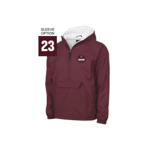 *NEW* Garden City Trojans Lacrosse LINED Team 1/4 Zip Pullover Jacket in Maroon