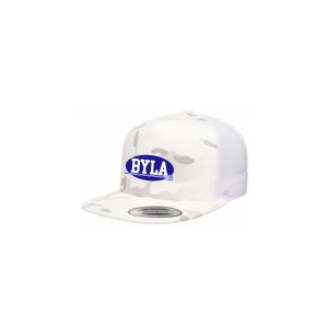 BYLA Trucker Hat in White Camo
