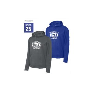 BYLA Moisture Wicking Hoody in Royal Blue or Grey