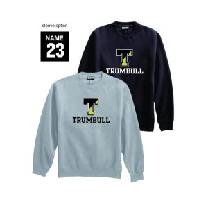 Trumbull Eagles Heavyweight Crew Neck in Black or Grey