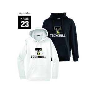 Trumbull Eagles Moisture Wicking Hoody in Black or White