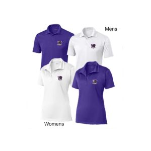 **NEW**For Dads & Moms** Dragons Lacrosse Wicking Polo Shirt in White or Purple