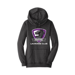 *For MOMS* Dragons Lacrosse Women's Cowl Neck Hoody in Black