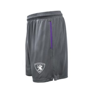 Dragons Lacrosse Boys Practice Shorts in Grey & Purple