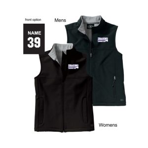 **For Dads & Moms** Dragons Lacrosse Soft Shell Vest in Black